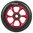 Chilli Pro Scooter Ersatzrolle Wheel Turbo 110mm black PU / red core