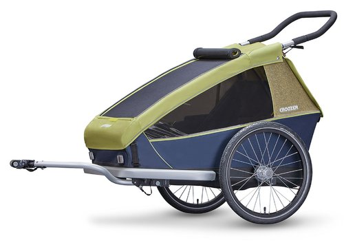 Croozer Kid for 2 ab 2018 mit Fahrrad-, Buggy- und Jogging-Option lemon-green