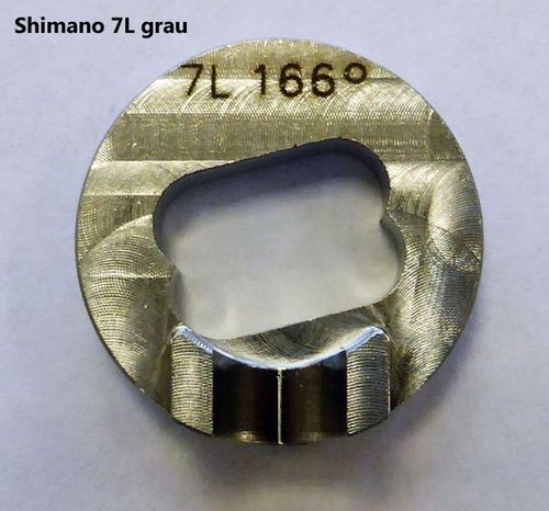 Weber Polygoneinsatz für Nabenschaltung Shimano 7L grau 166°