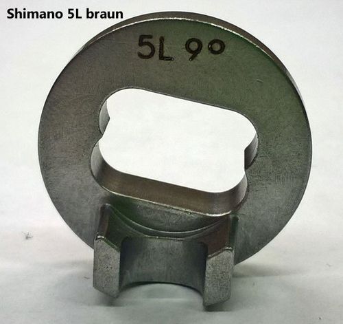 Weber Polygoneinsatz für Nabenschaltung Shimano 5L braun 9°