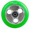 Chilli Pro Scooter Ersatzrolle Wheel Parabol 100mm green PU / silver core