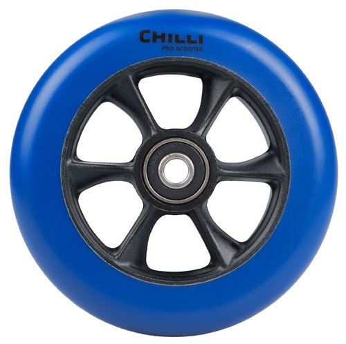 Chilli Pro Scooter Ersatzrolle Wheel Turbo 110mm blue PU / black core