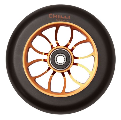 Chilli Pro Scooter Ersatzrolle Wheel Reaper 110mm black PU / orange core