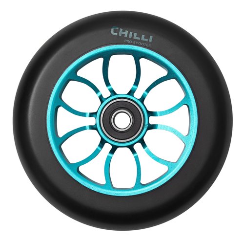 Chilli Pro Scooter Ersatzrolle Wheel Turbo 110mm black PU / black core