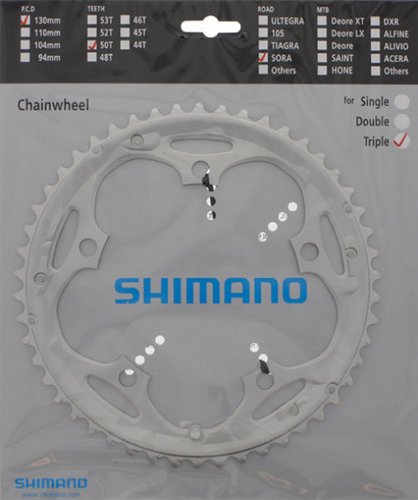 Shimano Sora Triple 9-fach ab 2007 50 Zähne für 39 Zähne silber (D-Type) Y-1H998020