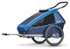 Croozer Kid Plus for 2 ab 2018 gefedert mit Licht, Fahrrad-, Buggy- und Jogging-Option ocean-blue