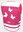 WOWOW Reflexweste "Nutty Jacket" für Kinder pink  9-12 Jahre (Gr.M / 134-152)