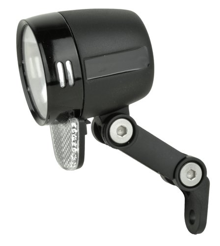 Fuxon LED FS-70-DRL-ND Nabendynamo mit Sensor, Stand- und Tagfahrlicht 70 Lux schwarz