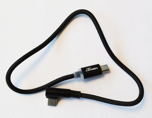 MonkeyLink ML-PowerSupply-ChargingCable USB-C auf Micro-USB 30cm